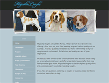 Tablet Screenshot of magnoliabeagles.com